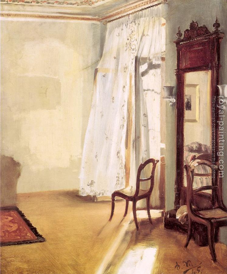 Adolph Von Menzel : The French Window
